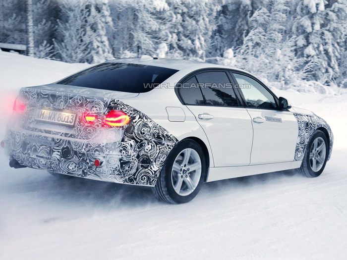 Гибридный BMW 3-Series проходит испытания холодами